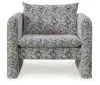 Ashley Furniture A3000705 Kenbell - Accent Chair - Black / White