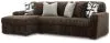 Ashley Furniture 98104S1 Ashley Furniture 98104S1 Midnight-Madness - 2-Piece Sectional Sofa With LAF Corner Chaise - Chocolate