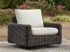 Ashley Furniture P711-821 Kimora - Swivel Glider Lounge With Cushion - Beige / Dark Brown