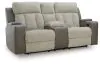 Ashley Furniture PC6320418 WhipLash - Power Reclining Loveseat With Console / Adj Headrest - Sisal