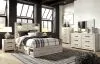 Ashley Furniture B192/31/36/57/54/60(2)/92(2)/B100-13 Ashley Furniture B192/31/36/57/54/60(2)/92(2)/B100-13 Cambeck - 9 Pc. - Dresser, Mirror, Queen Panel Bed with 4 Storage Drawers, 2 Nightstands - Whitewash