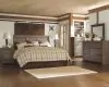 Ashley Furniture B251/31/36/58/92(2) Ashley Furniture B251/31/36/58/92(2) Juararo - 5 Pc. - Dresser, Mirror, King Panel Headboard, 2 Nightstands - Dark Brown