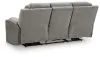 Ashley Furniture PC8350515 Mixed Motion - Power Reclining Sofa With Adjustable Headrest - Shadow
