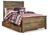 Ashley Furniture B446B9 Ashley Furniture B446B9 Trinell - Full Panel Bed With 1 Large Storage Drawer - Brown