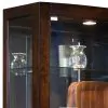 Pulaski Furniture 21221 PFC Curios - Curved Front 5 Shelf Curio Cabinet - Mahogany Brown