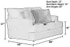 Jackson Furniture Industries 447002-1680/16-2198/28 Zeller - Loveseat - Cream