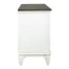 Liberty Furniture 417-TV72 Allyson Park - Entertainment TV Stand - Wirebrushed White / Charcoal