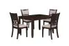 New Classic D1701-548-CHY New Classic D1701-548-CHY Gia - 5 Piece Rectangle Dining Set (Table & 4 Chairs) - Cherry