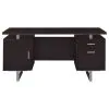 CoasterEveryday 801521 Lawtey - 2-Drawer Office Computer Desk - Cappuccino