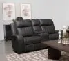 Coaster Fine Furniture 603192 Raelynn - Upholstered Track Arm Motion Loveseat - Gray