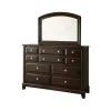 Furniture of America CM7383M Litchville - Mirror - Brown Cherry