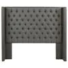 CoasterEssence 301405KEB1 Bancroft - Upholstered Eastern King Wingback Headboard - Gray