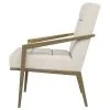 Coaster Fine Furniture 903143 Kirra - Upholstered Metal Arm Accent Chair - Cream