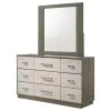 Coaster Fine Furniture 224983M Fenwick - 9-Drawer Dresser With Mirror - Gray Oak