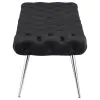 Coaster Fine Furniture 910333 Ella - Upholstered Tufted Bench Stainless Steel Legs - Black