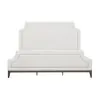 Pulaski Furniture P393-BR-K5 Pulaski Furniture P393-BR-K5 Asher Park - California King Upholstered Bed - White / Piano Brown