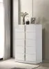 Coaster Fine Furniture 223095 Ines - 5-Drawer Bedroom Chest Of Drawers - White High Gloss