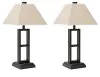 Ashley Furniture L318924 Deidra - Metal Table Lamp (Set of 2) - Black