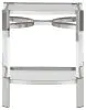 Ashley Furniture A4000334 Chaseton - Accent Table - Clear / Silver Finish