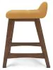 Ashley Furniture D615-424 Ashley Furniture D615-424 Lyncott - Upholstered Barstool (Set of 2) - Mustard / Brown