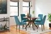 Ashley Furniture D615/15/03(4) Lyncott - 5 Pc. - Dining Room Table, 4 Side Chairs - Blue / Brown