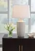 Ashley Furniture L100794 Cylener - Ceramic Table Lamp - Off White