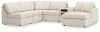 Ashley Furniture 92103S25 Ashley Furniture 92103S25 Modmax - 6-Piece Sectional With Raf Corner Chaise And Audio Console - Oyster