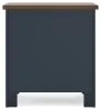 Ashley Furniture B414-92 Landocken - Two Drawer Night Stand - Brown / Blue