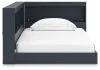 Ashley Furniture EB1528B3 Simmenfort - Twin Bookcase Storage Bed - Navy Blue