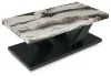 Ashley Furniture T403-13 Cendill - Occasional Table Set (Set of 3) - Dark Brown / White / Black