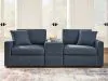 Ashley Furniture 92101S3 Modmax - 3-Piece Sectional Sofa With Storage Console - Fabric - Ink