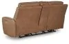 Ashley Furniture PCU6260618 DeepWakes - Power Reclining Loveseat / Console / Adjustable Headrest - Caramel