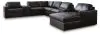 Ashley Furniture 74305S48 Ashley Furniture 74305S48 Modmax II - 8-Piece Sectional With RAF Corner Chaise And Audio Consoles - Black