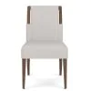 Riverside Furniture 43458 Delia - Upholstered Side Chair (Set of 2) - Nouveau Walnut / Beige