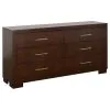 CoasterEssence 200711KE-S5 Jessica - 5 Piece King LED Bedroom Set - Cappuccino