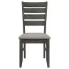 CoasterEveryday 102721GRY-S6 Dalila - 6 Piece Rectangular Dining Table Set - Dark Gray