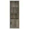 Coaster Fine Furniture 707726 Burke - 3-Shelf Engineered Wood Media Tower - Gray Driftwood