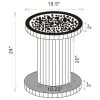 CoasterElevations 936125 Dorielle - Round Mirrored Acrylic Crystal Side Table - Silver