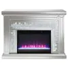 CoasterElevations 991048 Gilmore - Mirrored Freestanding Electric Fireplace - Silver