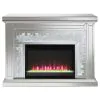 CoasterElevations 991048 Gilmore - Mirrored Freestanding Electric Fireplace - Silver