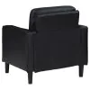 Coaster Fine Furniture 508363 Ruth - Upholstered Track Arm Accent Chair - Black