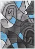 Furniture of America RG5187S Sivas - Area Rug- Charcoal Blue Fabric