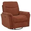 Coaster Fine Furniture 610433P Adler - Upholstered Power Swivel Glider Recliner - Rust