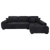 Coaster Fine Furniture 511061B2 Octavia - RAF Chaise With Pillows, Box 2 of 2 - Black