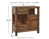 Ashley Furniture T411-40 Roybeck - Accent Cabinet - Light Brown / Bronze