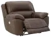 Ashley Furniture U7160482 Dunleith - Zero Wall Recliner w/PWR HDRST - Chocolate