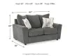 Ashley Furniture 2850235 Stairatt - Loveseat - Gravel