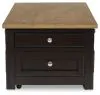 Ashley Furniture T734-20 Drazmine - Lift Top Cocktail Table - Brown