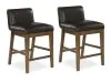 Ashley Furniture D974/13/124(3) Ashley Furniture D974/13/124(3) Cabalynn - 7 Pc. - Rectangular Dining Room Counter Table, 6 Upholstered Barstools - Light Brown