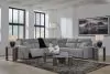Ashley Furniture 65906S8 Ashley Furniture 65906S8 Modmax II - 5-Piece Power Reclining Sectional - Salt And Pepper